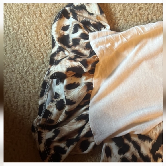 Forgotten Grace Animal Print Blouse / Tunic EUC - Picture 2 of 2